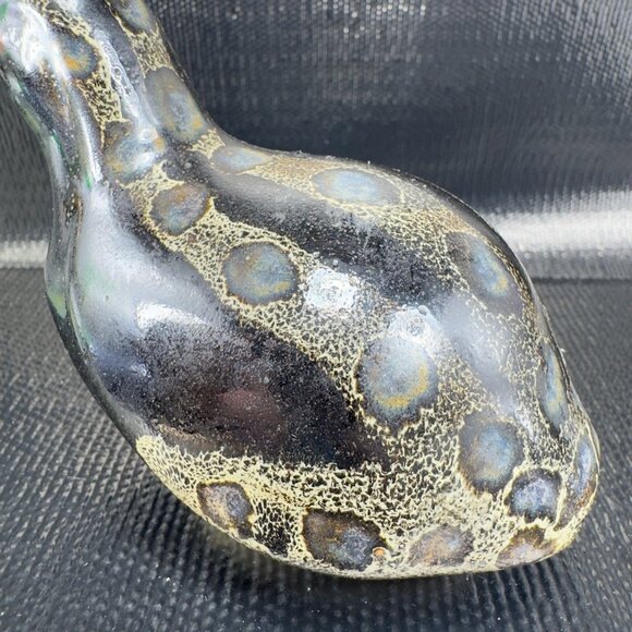 Vintage 1960s Chinese Ceramic Quail Figurine Hand Made Stoneware Pottery Bird - Picture 4 of 13